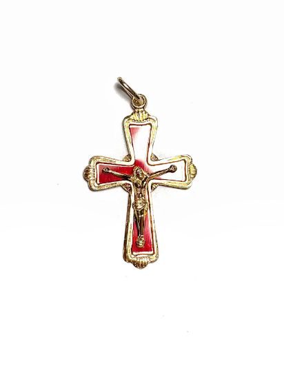 Picture of Cross Croix Kruis 42 mm Gold Tone x5
