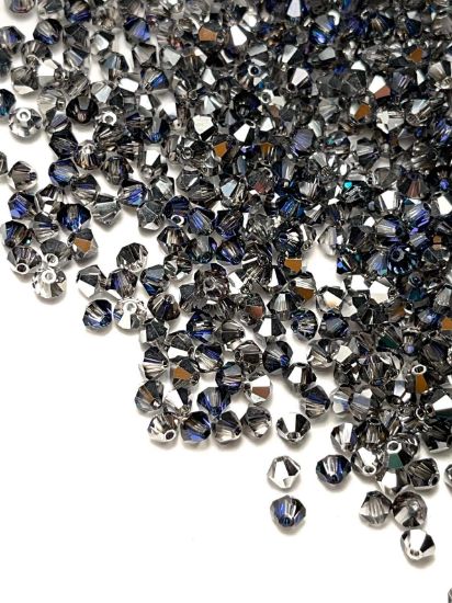 Picture of Preciosa Bead Rondell 4mm Crystal Heliotrope x100