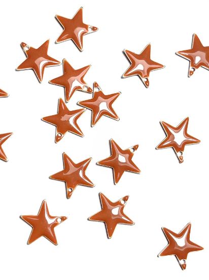 Picture of Candy Star pendant 12mm Caramel x2