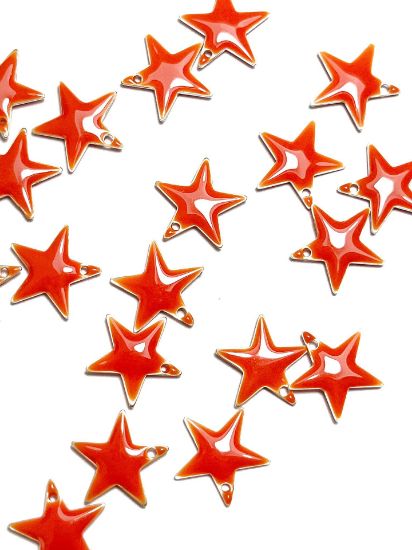 Picture of Candy Star 12mm Bright Orange x2