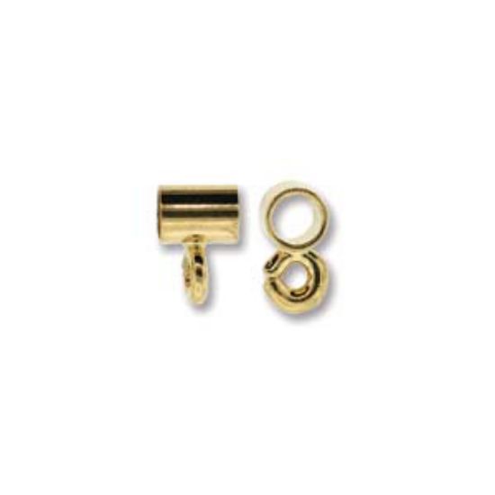 Picture of Pendant Slide 4mm Gold Plate x6