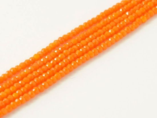 Picture of Faceted Rondelle 1mm Tangerine x200
