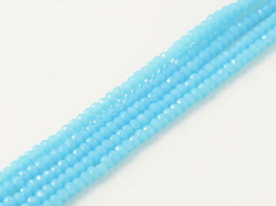 Picture of Faceted Rondelle 1mm Turquoise x200