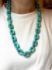 Picture of Acrylic Cable Chain 24x18mm Green Turquoise Picasso x70cm