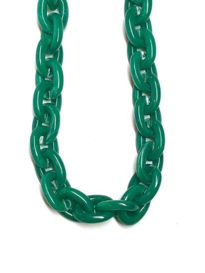 Picture of Acrylic Cable Chain 24x18mm Green x70cm