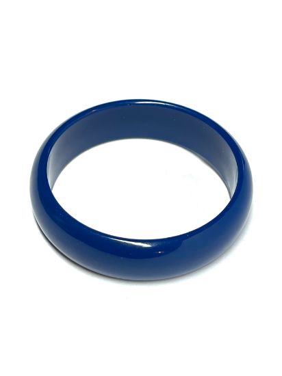 Picture of Vintage Acrylic Bangle Bracelet Blue x1