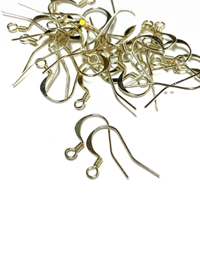 Picture of Premium Hook Ear Wire Light Gold x10