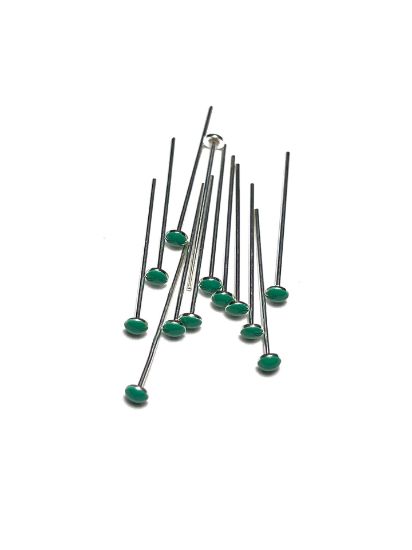 Picture of Candy Epoxy Headpin 24mm Turquoise x2