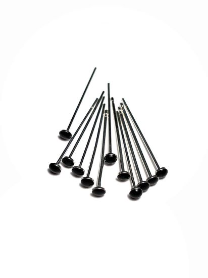 Picture of Candy Epoxy Headpin 24mm Black x2