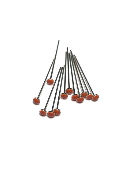 Picture of Candy Epoxy Headpin 24mm Chocolate x2