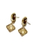 Picture of Premium Ear stud Dome 15mm  w/ loop Gold Plated x2