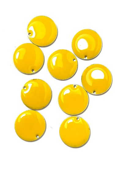 Picture of Candy Epoxy Round 18mm Yellow x1