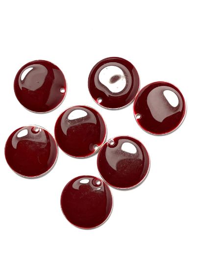 Picture of Candy Epoxy Round 18mm Bordeaux x1