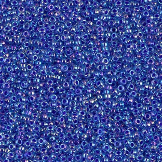Picture of Miyuki Seed Beads 15/0 353 Cobalt Light Lined Sapphire AB x10g