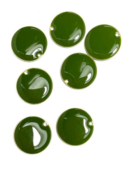 Picture of Candy Epoxy Round 18mm Khaki x1