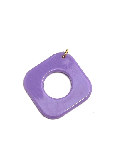 Picture of Acrylic element 41mm square Purple x2