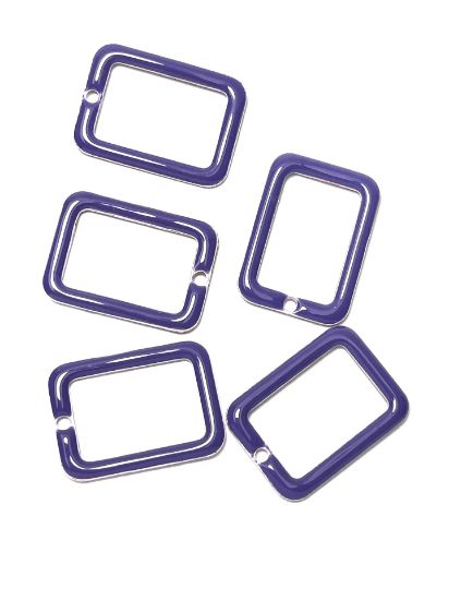 Picture of Candy Epoxy Rectangle 20x14mm Purple x1