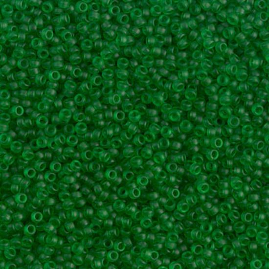 Picture of Miyuki Seed Beads 15/0 146F Mat Transparent Green x10g