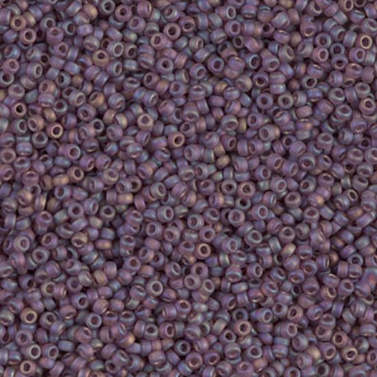 Picture of Miyuki Seed Beads 15/0 153FR Mat Smoky Amethyst AB x10g