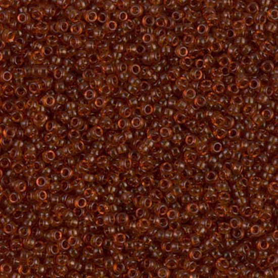 Picture of Miyuki Seed Beads 15/0 134 Transparent Dark Topaz x10g