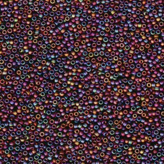 Picture of Miyuki Seed Beads 15/0 135FR Mat Transparent Brown AB x10g