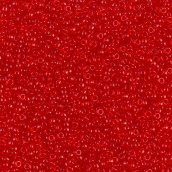 Picture of Miyuki Seed Beads 15/0 140 Transparent Red Orange  x10g