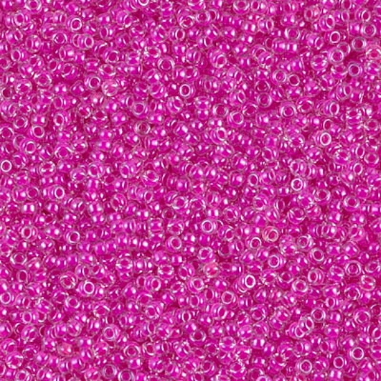 Picture of Miyuki Rocaille 15/0 209 Fuchsia Lined Crystal x10g