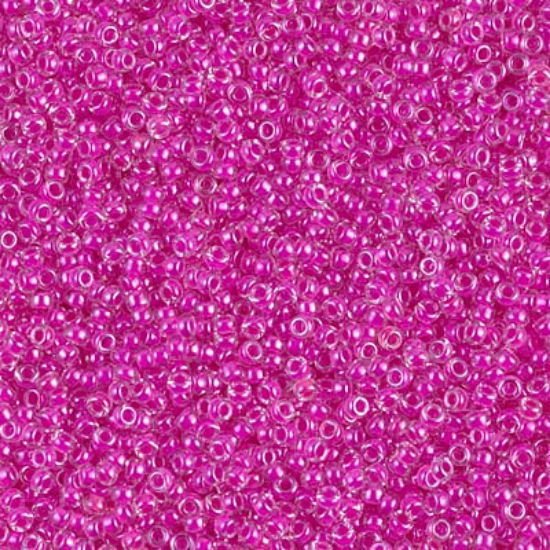 Picture of Miyuki Seed Beads 15/0 209 Fuchsia Lined Crystal x10g