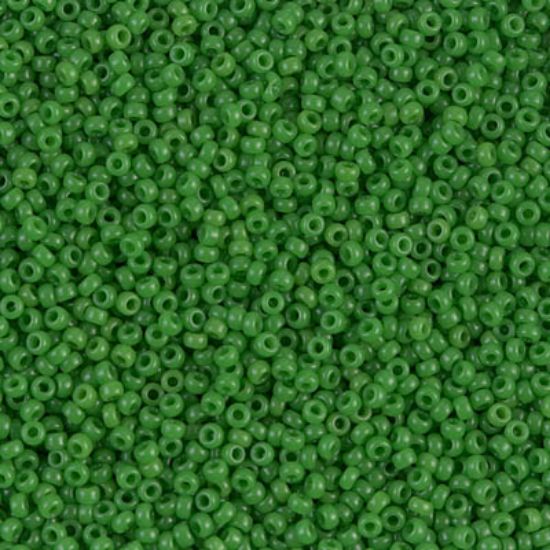 Picture of Miyuki Seed Beads 15/0 411 Opaque Pea Green x10g