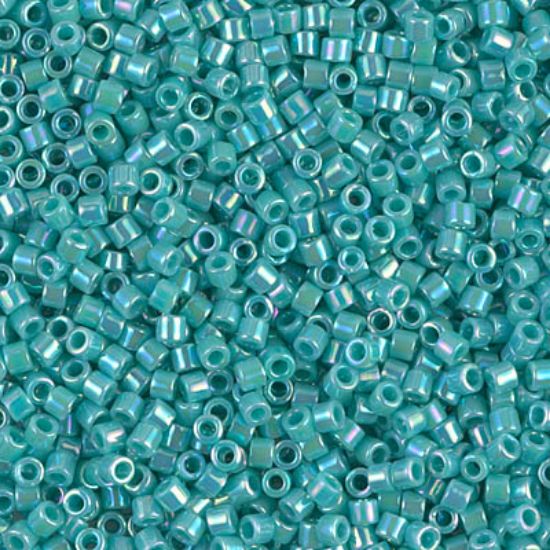 Picture of Miyuki Delica 10/0 DBM166 Opaque Turquoise Green AB x10g
