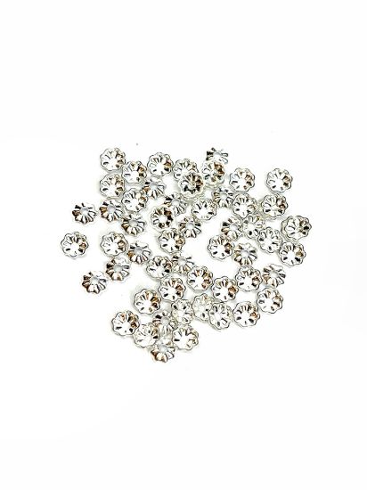 Picture of Bead Cap 4mm Silver Plate x50