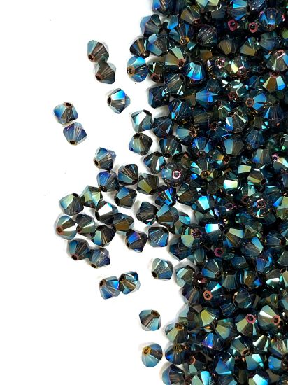 Picture of Swarovski 5328 Xilion Bead 4 mm Crystal Iridescent Green 2x x100