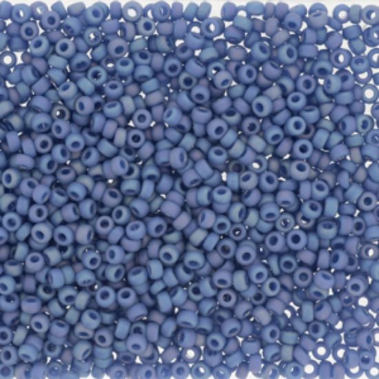 Picture of Miyuki Rocaille 11/0 4704 Opaque Glazed Soft Blue Mat AB x10g