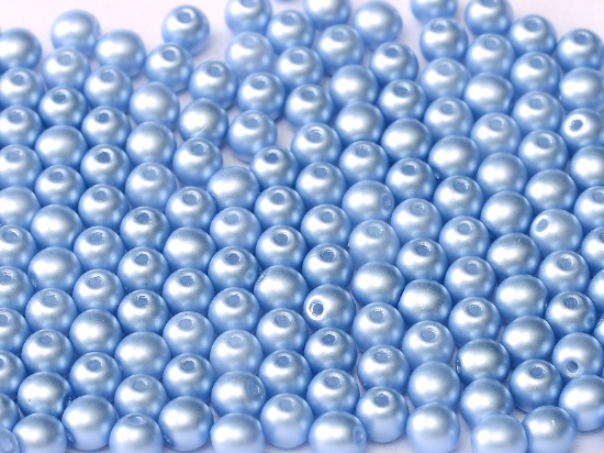 Picture of Round beads 3mm round Pastel Light Sapphire x100