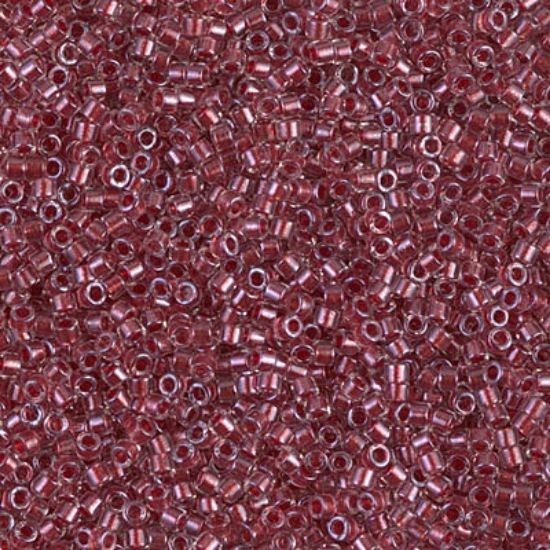 Picture of Miyuki Delica 11/0 DB924 Sparkling Cranberry Lined Crystal x10g