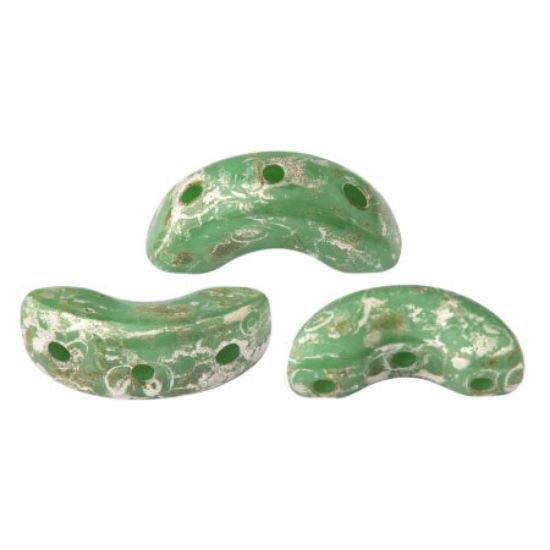 Picture of Arcos® par Puca® 5x10mm Opaque Green Turquoise New Picasso x10g