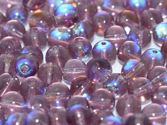 Picture of Round beads 4mm Amethyst AB x50