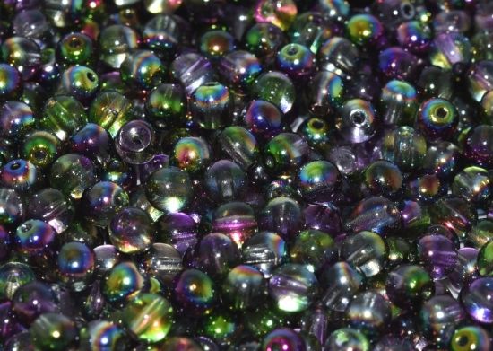 Picture of Round beads 4mm Crystal Magic Orchid x50