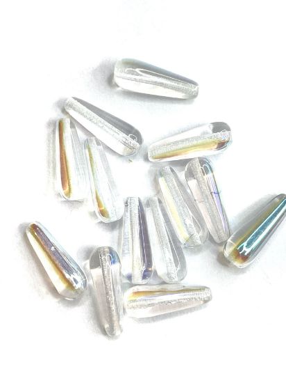 Picture of Glass Drop 16mm Crystal AB x10