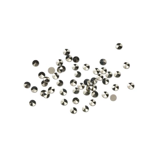 Picture of Marcasite (natural)  2mm flat-backed faceted round x50