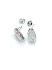Picture of Premium Ear Stud Lace oval 15x8mm Silver Plate x2