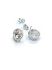 Picture of Premium Ear Stud Lace round 12mm Silver Plate x2