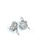 Picture of Premium Ear wire Lace Flower 12mm Silver Plate x2