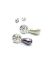 Picture of Premium Ear Stud Lace round 12mm Silver Plate x2