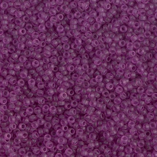 Picture of Miyuki Seed Beads 15/0 1620 Dyed Semi-Frosted Transparent Lavender x10g