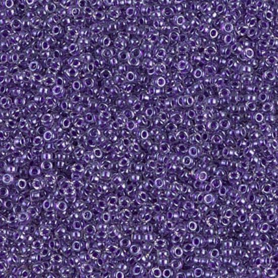 Picture of Miyuki Seed Beads 15/0 1558 Sprkl Violet Lined Crystl x10g