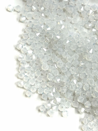 Picture of Preciosa Bead Rondell 4mm White Opal x100