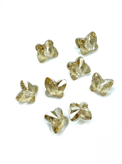 Picture of Swarovski 5754 Butterfly bead 12mm Crystal Golden Shadow x1