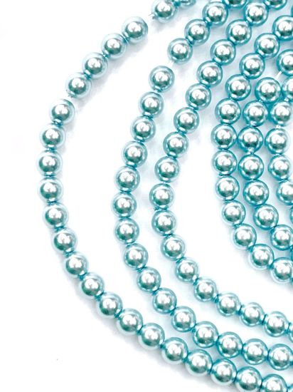 Picture of Preciosa Nacre Round Maxima 4mm Light Blue Pearl x100