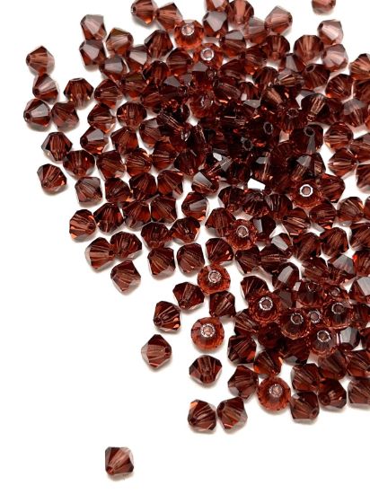 Picture of Preciosa Bead Rondell 4mm Burgundy x100